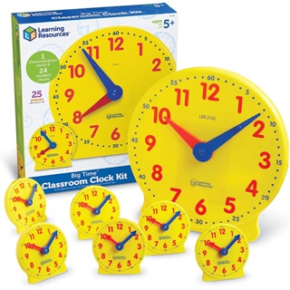 「芃芃玩具」LEARNING RESOURCES 益智玩具 大鐘帶小鐘 教室時鐘組 原價2499 貨號01278