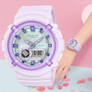 CASIO 卡西歐 BABY-G 糖果色系雙顯腕錶 BGA-280SW-6A