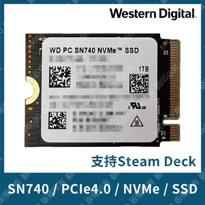 新品(Steam Deck)Western Digital SN740 M.2 2230 NVMe M.2 SSD | 蝦皮購物