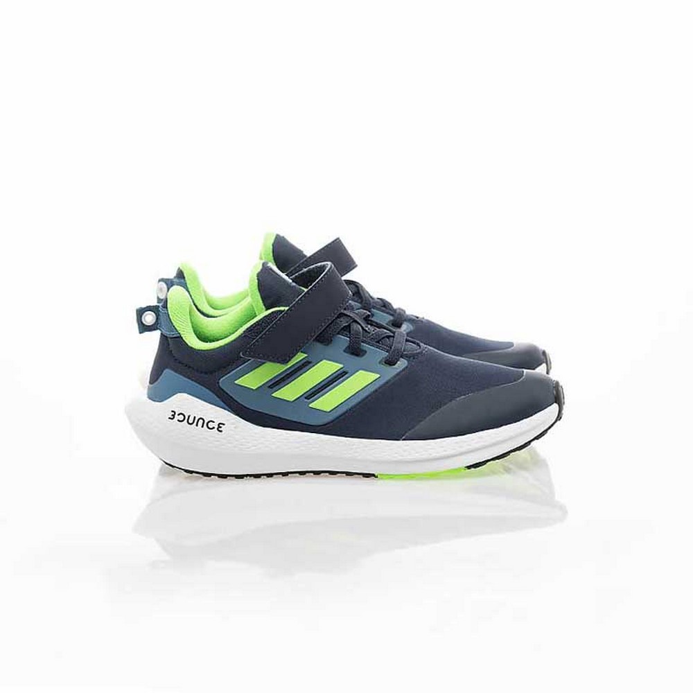 ADIDAS 慢跑鞋 運動鞋 EQ21 RUN 2.0 EL K 中大童 GY4366 黑綠色