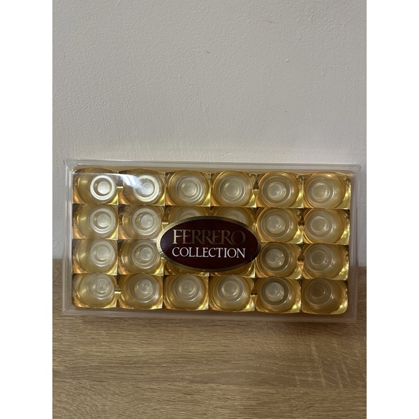 金莎巧克力24顆裝空盒 耳環收納 飾品小物收納 透明塑膠盒
