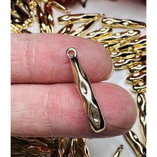 🇺🇸美國14k包金 正品 高單位保色 vintage巴洛克式風格 特色凹凸面吊墜 耳環專用 DIY 手作材料