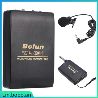 Bolun WR601 Wireless Microphone Mini Transmitter Receiver Po
