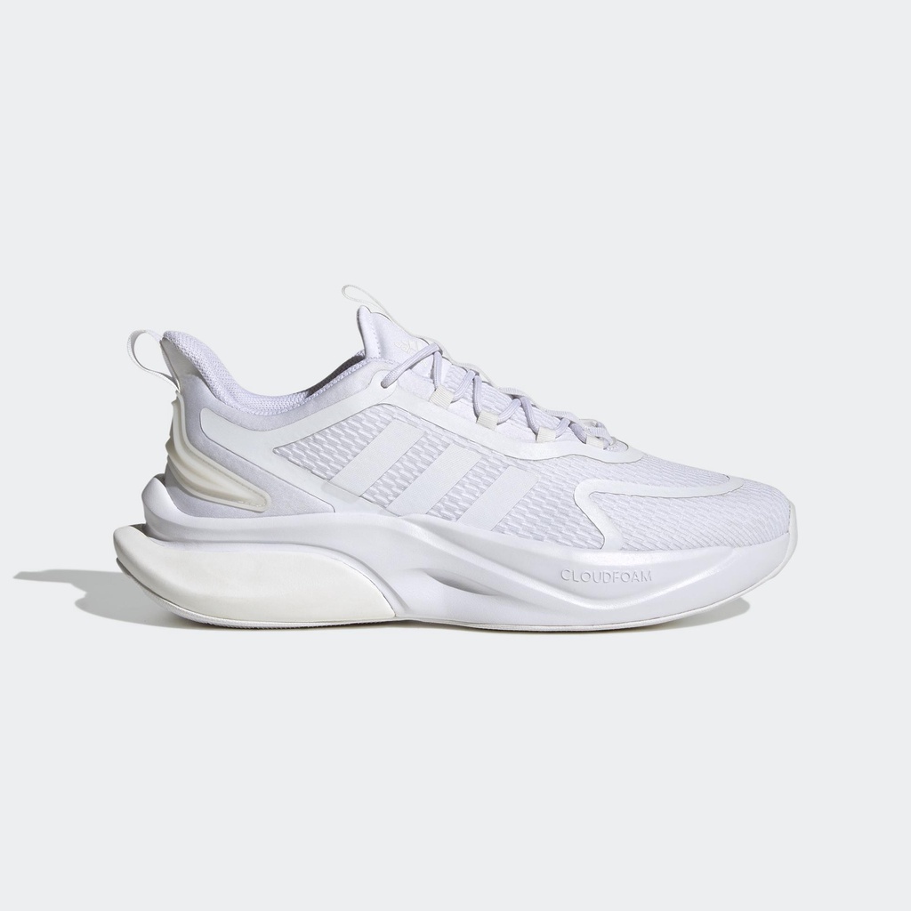 ADIDAS ALPHABOUNCE+ 男超Q彈厚底慢跑鞋 全白 KAORACER HP6143