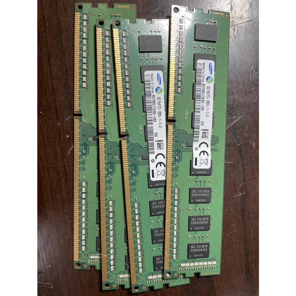 二手 三星 Samsung DDR3 4GB 1Rx8 PC3-12800U-11-13-A1記憶體