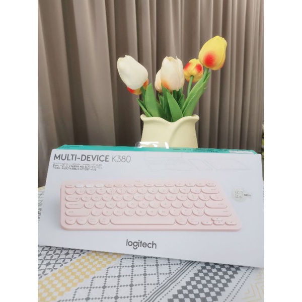 羅技logitech粉色藍芽鍵盤k380