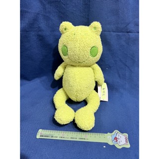 【杜老師的二手商店】（臺灣現貨）外銷歐美 早期玩具樣本 嬰幼兒安撫玩偶 綠色青蛙 T119 全新未使用 絕版 獨一無二