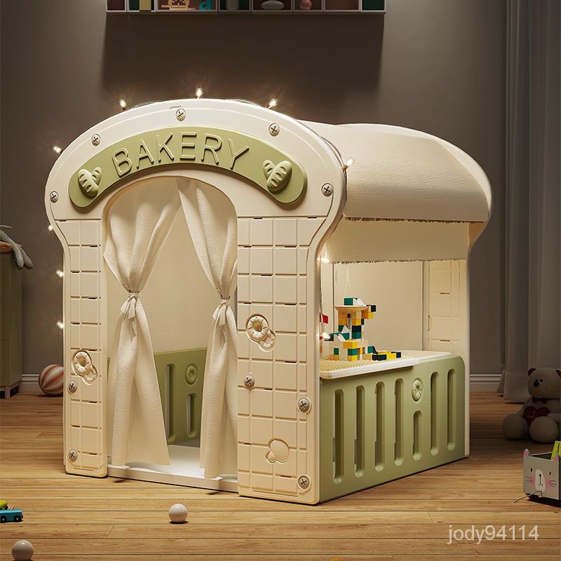 免運~兒童帳篷遊戲屋塑料傢庭小房子室內遊樂園夢幻城堡過傢傢玩具屋 VR1Z