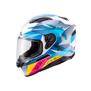 【SOL Helmets】SF-6全罩式安全帽 (獨角獸 白/藍) ｜ SOL安全帽官方商城