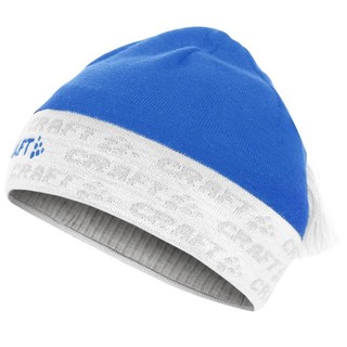 【瑞典 Craft】LOGO HAT 經典LOGO帽.彈性透氣保暖針織羊毛帽/內裡親膚汗帶 瑞典藍 1900299