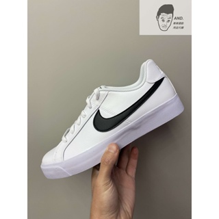 【AND.】NIKE COURT ROYALE AC 白黑 休閒 板鞋 皮革 男女款 BQ4222-103經