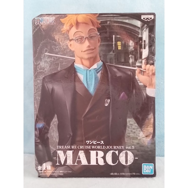 正版  代理版  白證  海賊王  MARCO  馬可  寬盒  公仔（有盒損）