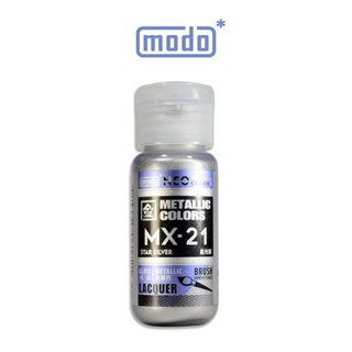 【modo摩多製造所】NEO瓶 全新二代金屬色 MX-21 MX21 星光銀/30ML/模型漆｜官方賣場