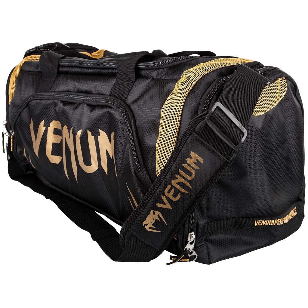 [古川小夫] VENUM TRAINER 運動包 包包 側背包 拳擊用包包 時尚 大容量 黑金