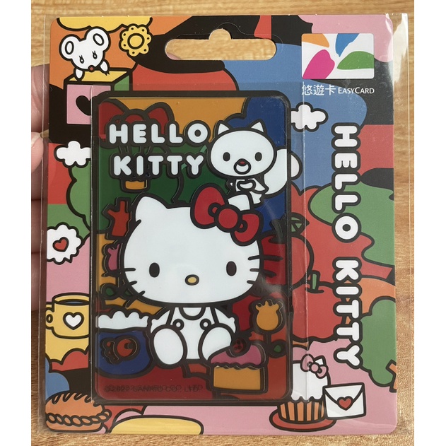 透明卡 Hello kitty cutie land悠遊卡-colorful 凱蒂貓 拼圖 色彩繽紛 彩色 設計感