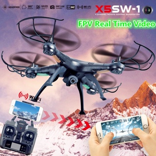 (大樹的家): X5SW-1玩具四軸飛行器 手機wifi實時傳輸遙控無人機航拍飛機白色大特價