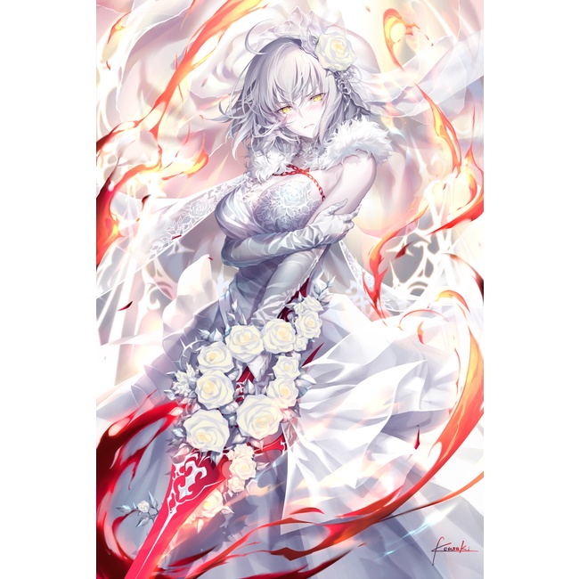 Fate/Grand Order 氷のドレス邪ンヌ B1タペストリー/光崎/GH.K 【公式 