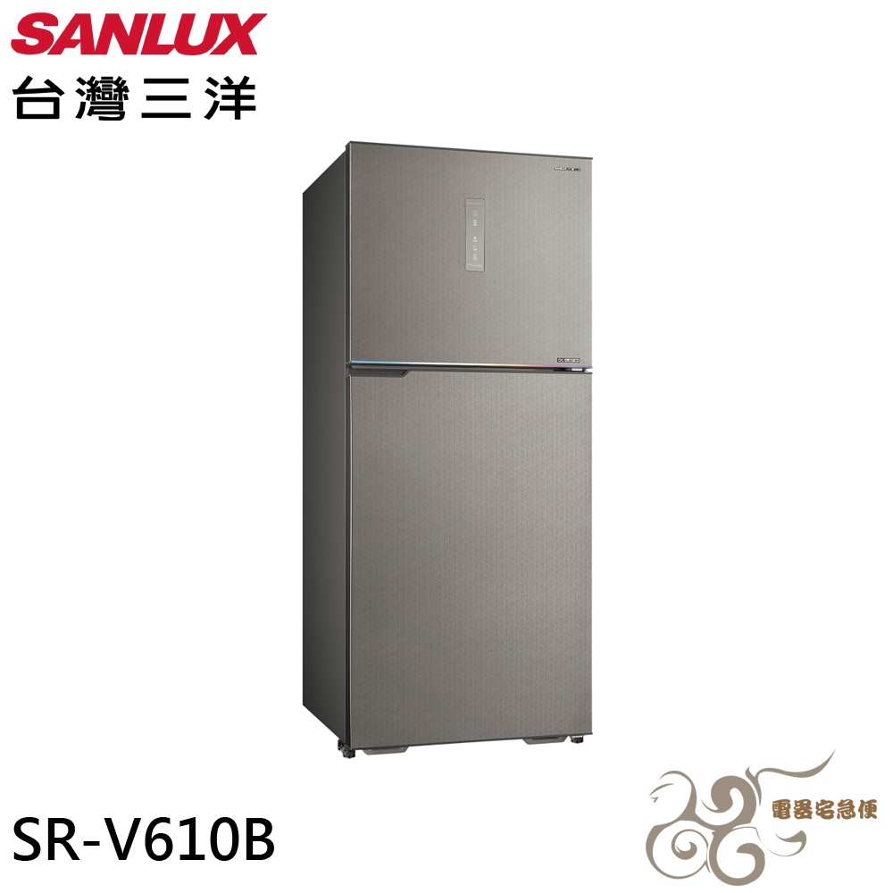 💰10倍蝦幣回饋💰SANLUX 台灣三洋 606公升 大冷凍庫 雙門變頻冰箱 SR-V610B