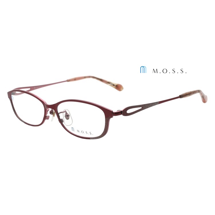 M.O.S.S. 06SA 日本純鈦眼鏡｜女紅色純鈦超輕氣質眼鏡框 女生品牌眼鏡框【幸子眼鏡】