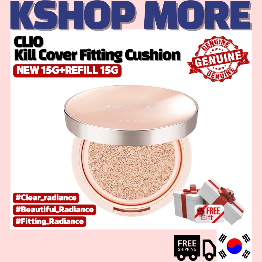 Clio Kill Cover Glow Fit 氣墊(+補充裝)/韓國彩妝,最佳粉底