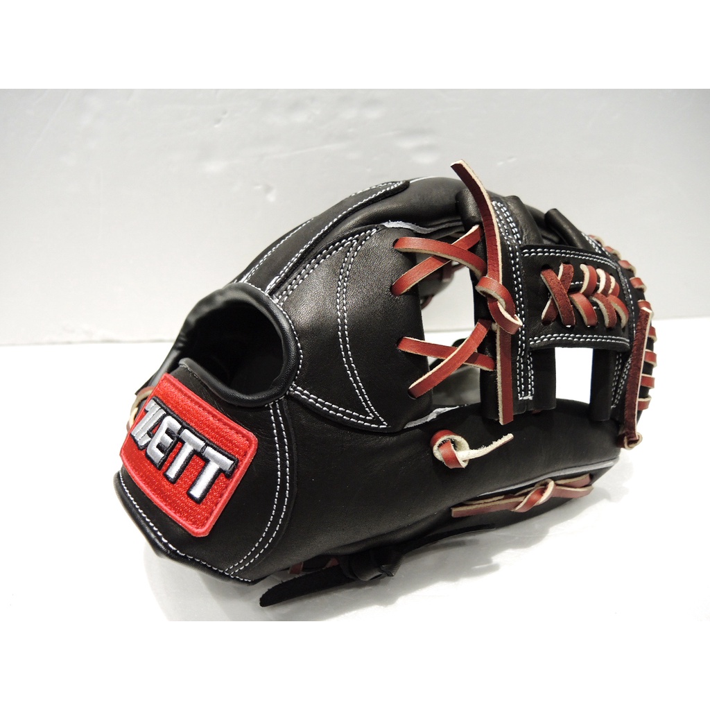 日本品牌 ZETT 入門款 兒童用 少年用 棒壘球手套 11吋 工字檔 (BPGT-72215)黑