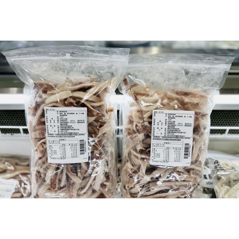 好市多季節限定商品熟凍魷魚條1公斤 #301333（低溫宅配）