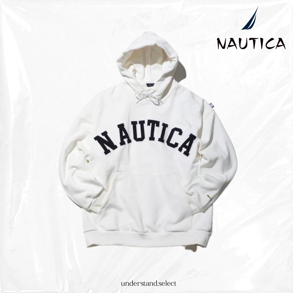 UN 預購 ▸ NAUTICA Arch Logo Sweat Hoodie 2.2 帽Tee 素面大LOGO帽T