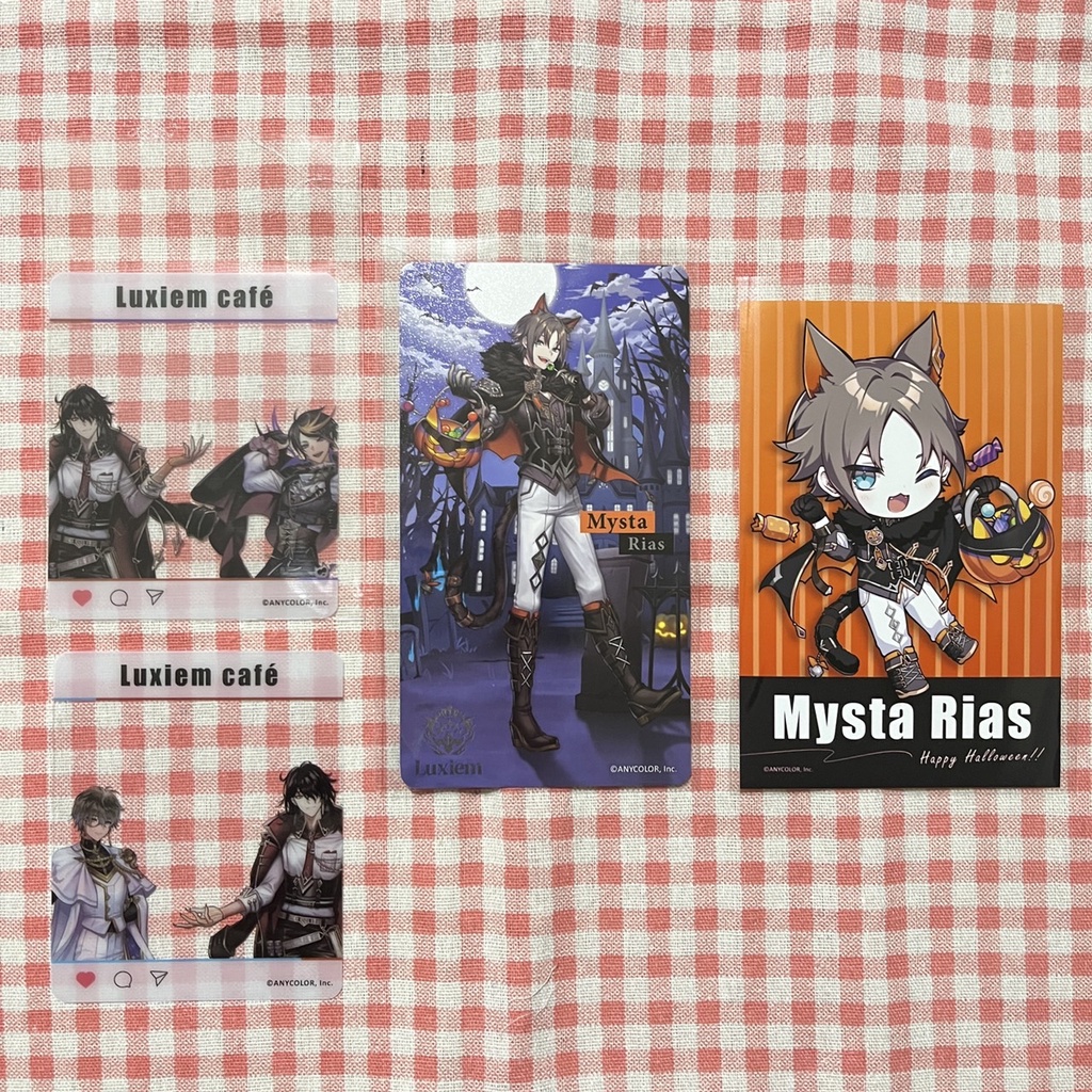 彩虹社 KIRABASE Luxiem NIJISANJI EN 特典 鑽卡 透卡 相卡 Mysta Shu