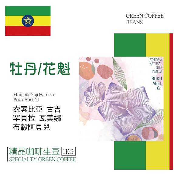 莉普森【咖啡生豆】2022產季■衣索比亞 古吉 罕貝拉 布穀阿貝兒 日曬/水洗/蜜處理 G1