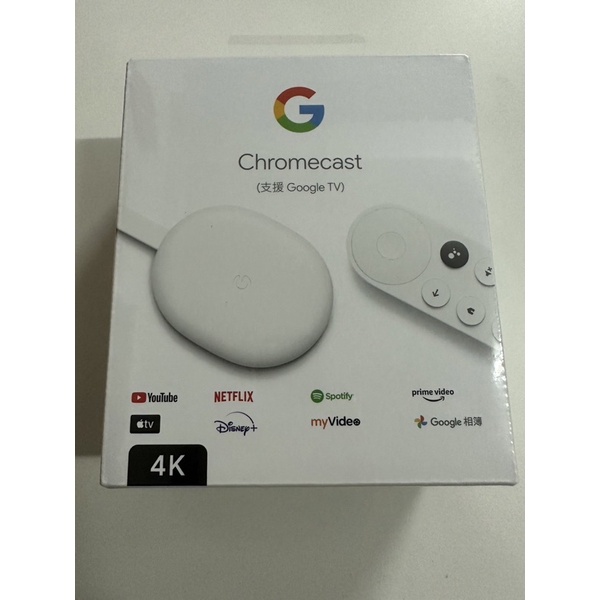 [全新未拆] Google chromecast with google tv 4K 台灣公司貨