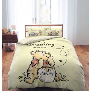 (現貨促銷）小熊維尼-蜂蜜小事雙人床包組 可愛 舒壓 維尼 winnie 床包+枕頭套 床包組 寢具 床包 枕套 禮物
