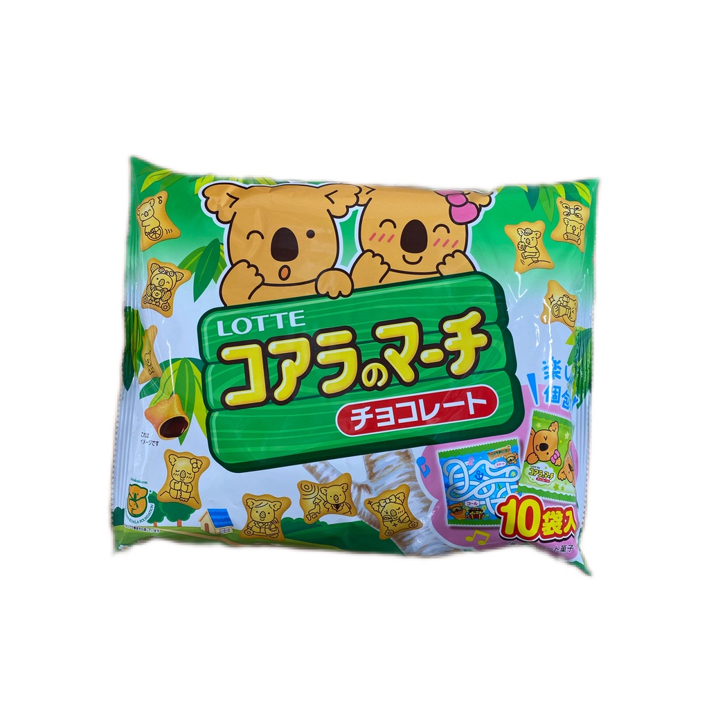 【樂天】日本零食 LOTTE 小熊造型可可餅乾袋裝(108g)