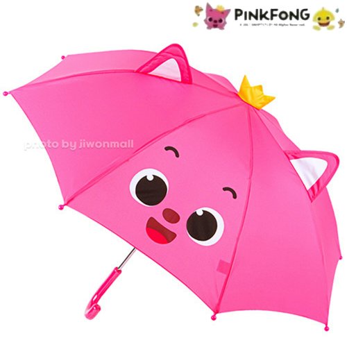 薇琪姐姐 韓國🇰🇷代購 PinkFong 鯊魚寶寶 碰碰狐 兒童雨傘 童傘 直骨童傘 兒童傘 雨傘 陽傘 雨具 47CM