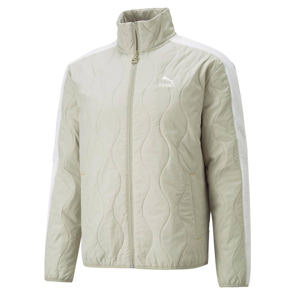 PUMA 外套 立領外套 流行系列 CLASSICS T7 米白 絎縫 秋冬服飾 男 53893568
