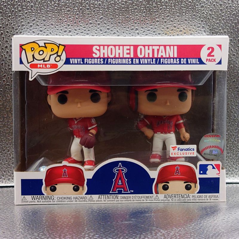 Funko Pop 大谷翔平 Ohtani Shohei Fanatics限定貼  2Pack 客場 MLB 天使隊