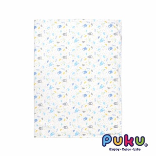 PUKU 藍色企鵝 紗布印花浴巾-70*100cm