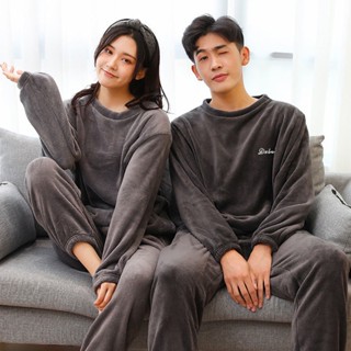 仙女暖暖褲套裝家居服情侶服大尺碼睡衣外穿冬季珊瑚絨休閒束腳網紅懶人大尺碼寬鬆睡褲