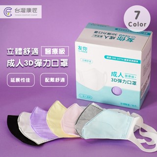 【大量現貨】台灣康匠ｘ友你立體醫療口罩【台灣製造】歡迎團媽批發 台灣康匠-友你 平面口罩 醫用口罩 立體醫療口罩 醫療用