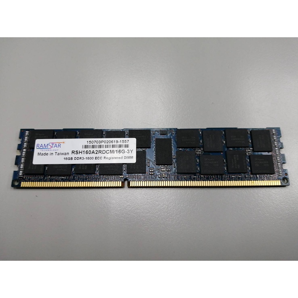 CP值超高，媲美三星Samsung記憶體-伺服器專用記憶體-RAMSTAR-DDR3-16GB-1600Mhz-ECC