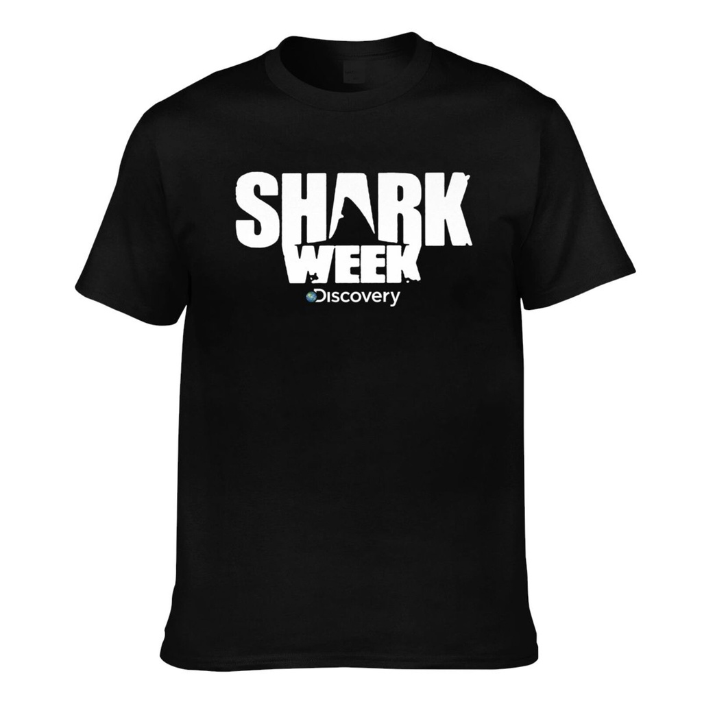 Shark Week Discovery 高品質男士復古 T 恤