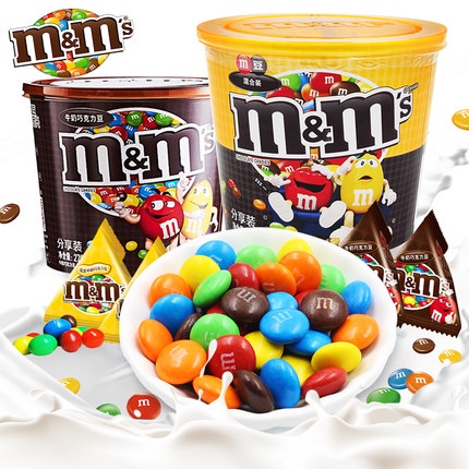 （新品推薦）德芙mm巧克力豆 270g禮盒裝 m豆 巧克力喜糖 兒童過年年貨 散裝糖果