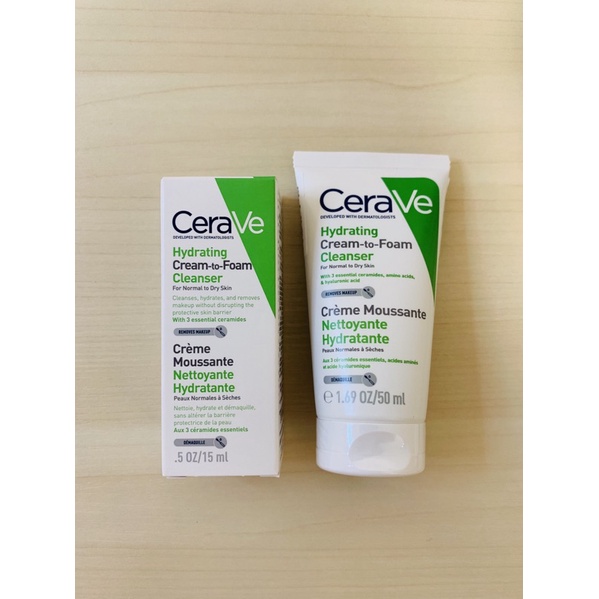 Cerave 適樂膚 溫和洗卸泡沫潔膚乳 15ml 50ml