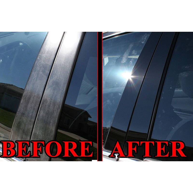Possbay 6 件汽車貼紙門窗側柱後膜適用於豐田 Belta 2021-2023
