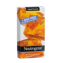 露得清 Neutrogena 三塊裝 無香精潔面皂/粉刺調理皂