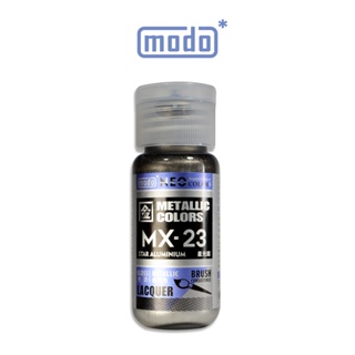 【modo摩多製造所 】NEO瓶 全新二代金屬色 MX-23 MX23 星光鋁/30ML/模型漆｜官方賣場