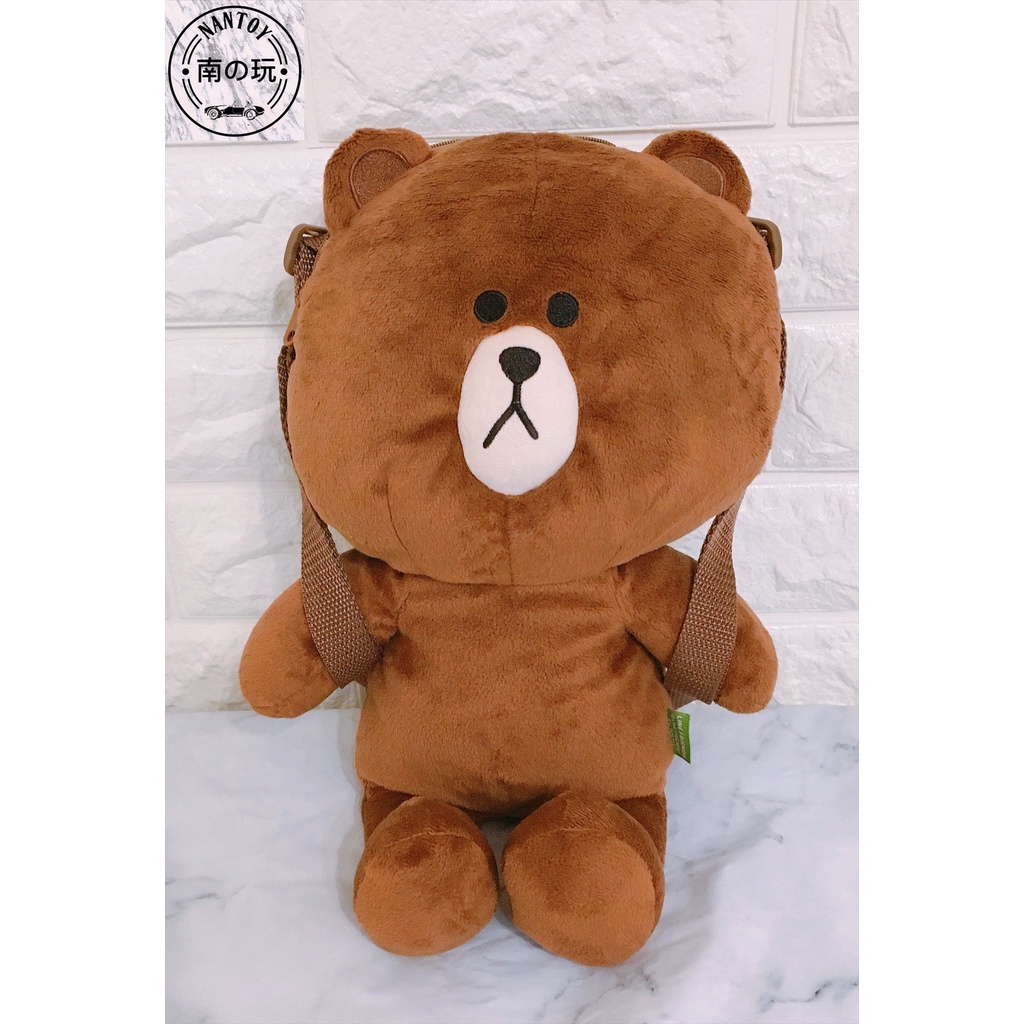 【NANTOY南の玩】🔥現貨🔥LINE friends｜熊大娃娃後背包｜Brown｜已絕版日本正品｜約40公分