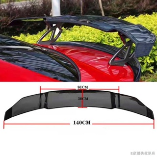 熱銷❀-熱銷GT通用款碳纖維汽車尾翼外飾改裝碳纖維粘貼式GT擾流板 -鴨尾-尾翼-改裝-擾流板-運動前鏟定風裝飾包圍