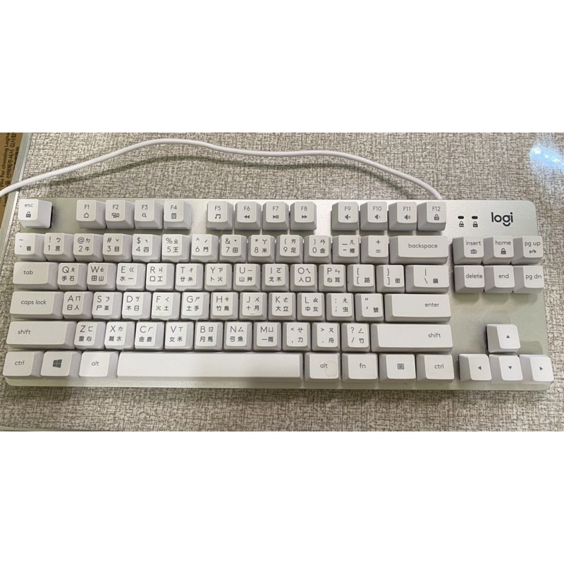 Logitech羅技 K835 TKL 機械式鍵盤/有線/鋁製外殼/懸浮鍵帽/中文/紅軸