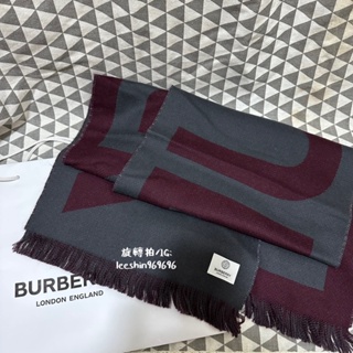 （客訂勿下單）全新Burberry Logo雙面圍巾