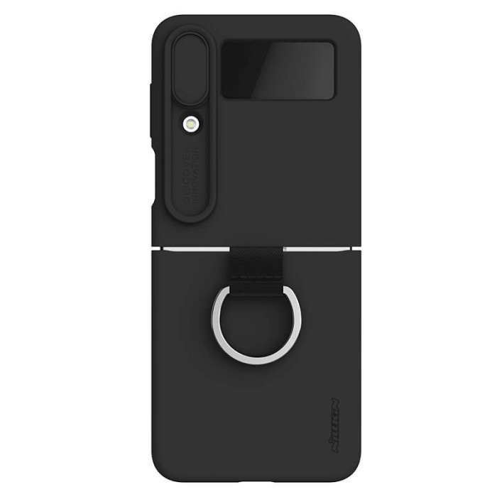 SAMSUNG 三星 Galaxy Z Flip4 Flip 4 手機殼 Nillkin CamShield 絲滑矽膠黑